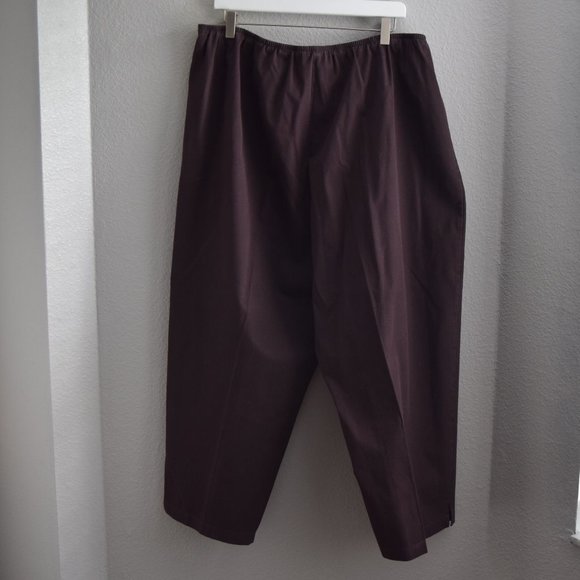 Eileen Fisher Pants - Eileen Fisher Trouser Pants Size 3X Dark Brown